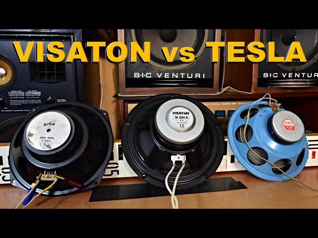 VISATON W 200 S WOOFER vs TESLA BASS SPEAKERS