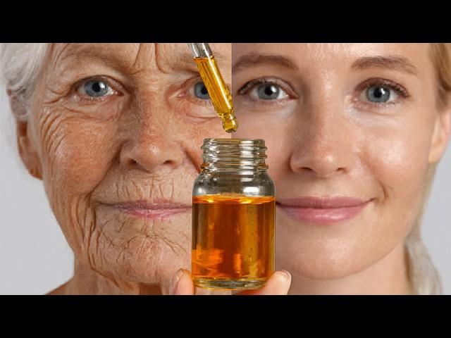 Natural Collagen Boost! Erase Wrinkles at 70! Golden Anti-Aging Facial Oil