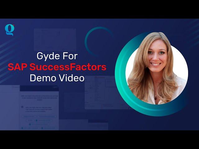 SAP SuccessFactors Training | Gyde for SAP SuccessFactors Demo