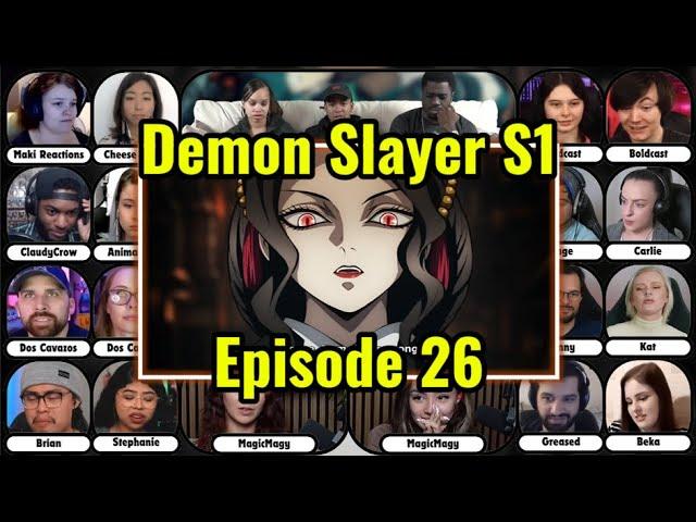 Demon Slayer Season 1 FULL Episode 26 Reaction Mashup | Kimetsu No Yaiba Rehabilitation Training Arc