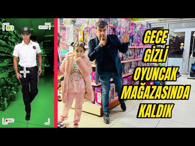 OYUNCAK MAĞAZASINDA GECE GİZLİCE KALDIK !! EYVAH MAHSUR KALDIK !!