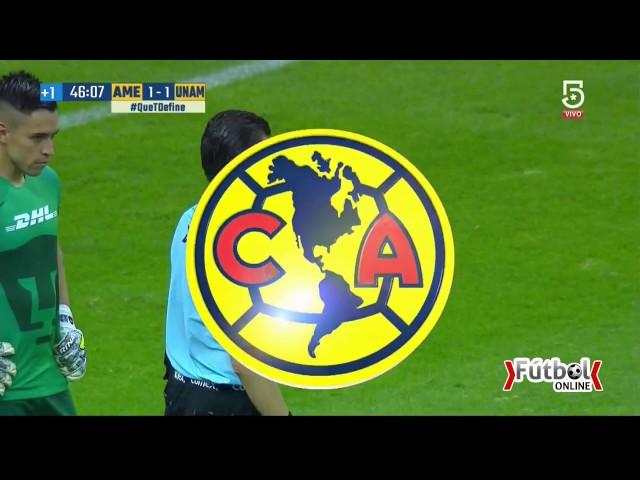 América vs Pumas UNAM 2 1 Jornada 3 Ap 2017 Liga MX RESUMEN GOLES COMPLETO