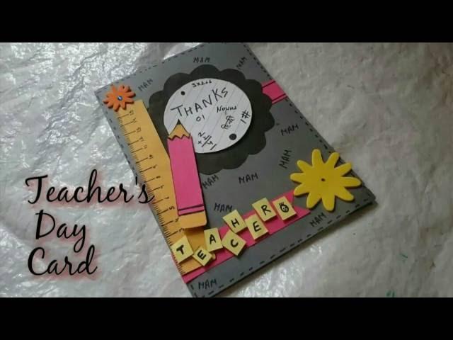 DIY Teacher's Day Card Making Idea | How To |Craftlas