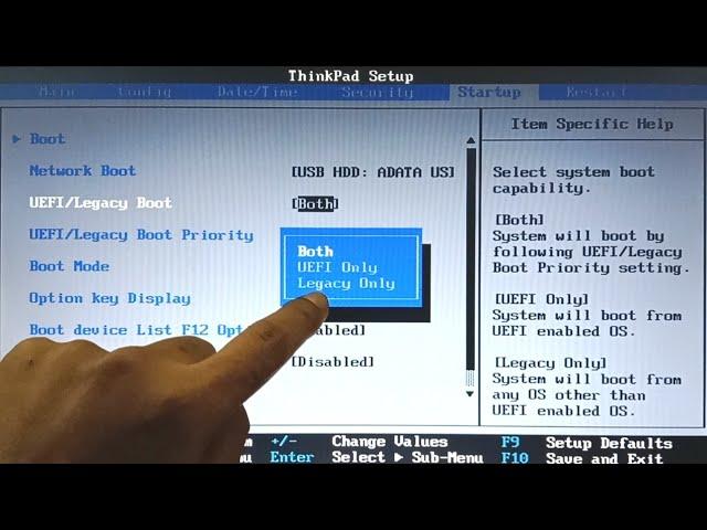 BIOS/Boot Menu Setting on Lenovo Thinkpad T420 Laptop