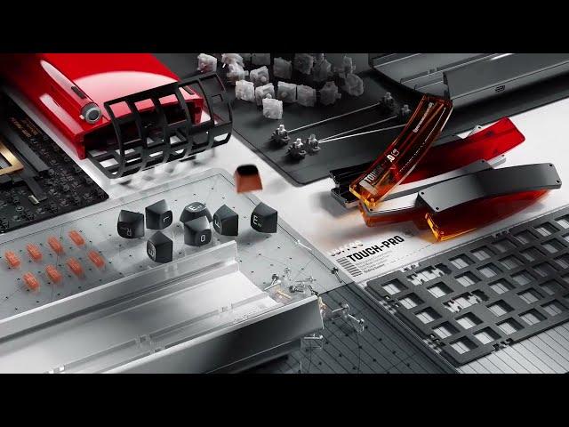 Lofree® TOUCH PRO | Maxon Cinema 4D Octane Render After Effects