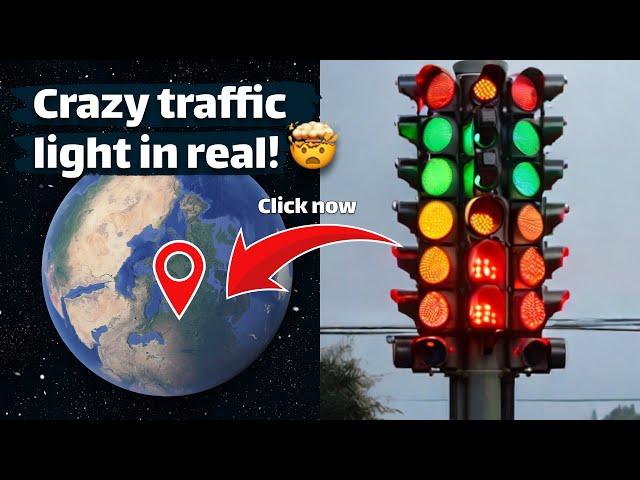 I found Crazy Traffic Light  on Google Earth and Google Maps  #streetview #googleearth #googlemap