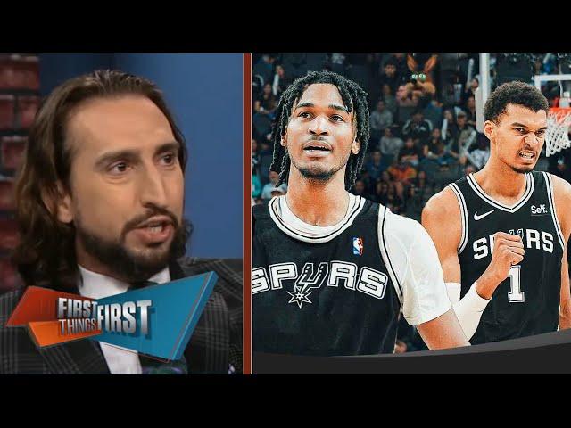 FIRST THINGS FIRST | Nick reacts Spurs choose Stephon Castle with No. 4 pick as complement to Wemby