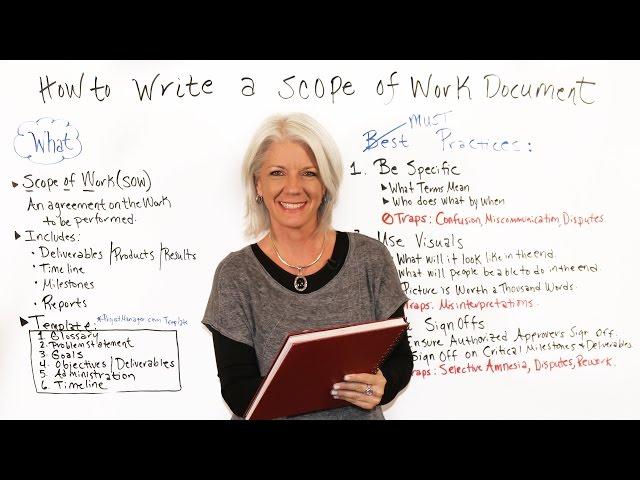 How to Write a Scope of Work Document - Project Management Training
