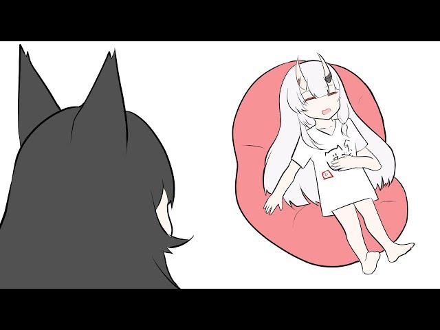 Fubuki talked about if she lives in the same house with Ayame and Mio 【Hololive Animation｜Eng sub】
