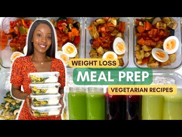 Vegetarian Meal Prep For Fast Weight Loss | Easy Beginner Friendly Meal Prep Ideas |1 week in 1 Hour