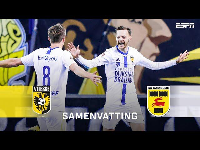  SC CAMBUUR VERPLETTERT Vitesse in de Gelredome | Samenvatting Vitesse - SC Cambuur