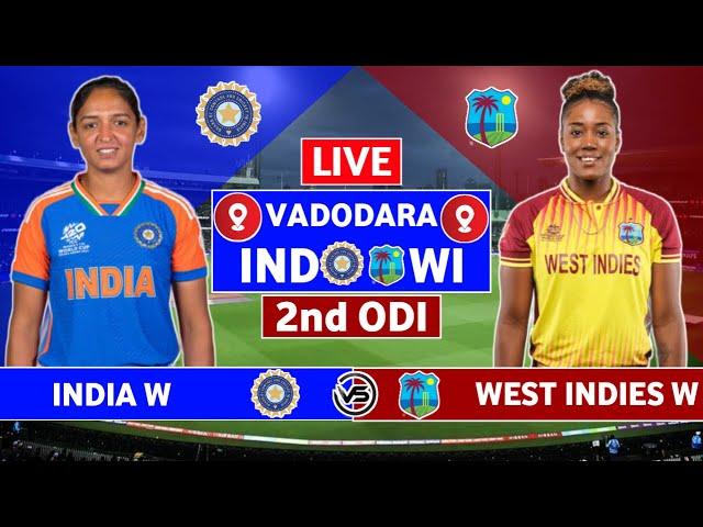 India Women vs West Indies Women 2nd ODI Live | IND W vs WI W 2nd ODI Live Scores & Commentary