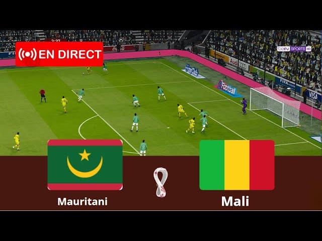 match Mali vs Mauritanie en direct match amical match complet Simulation de football Gameplay PC