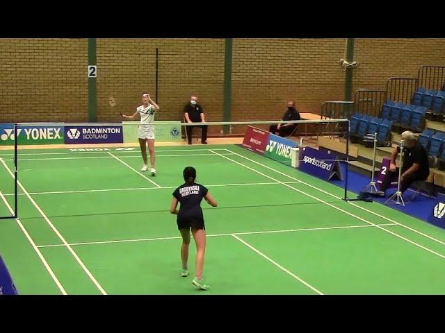 Scottish National Badminton Championships 2021 WS Final Plays