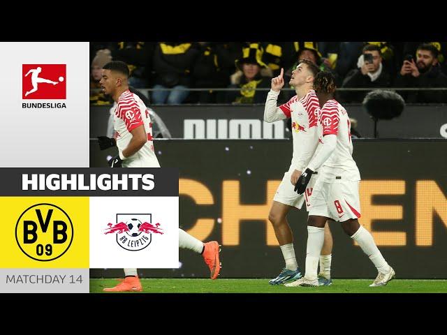 Early Red & Own Goal, Leipzig Defeats Dortmund | Borussia Dortmund - RB Leipzig 2-3| MD 14 –BL 23/24