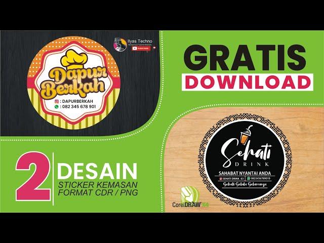 FREE DOWNLOAD 2 DESAIN LABEL KEMASAN || VOL 2