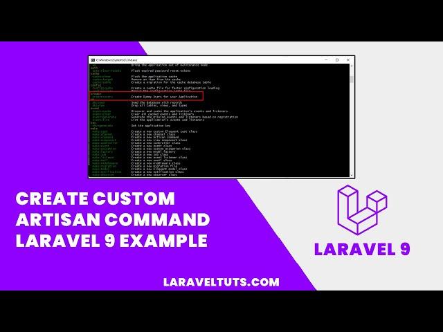 Create Custom Artisan Command Laravel 9 Example