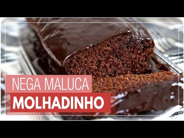 BOLO NEGA MALUCA MOLHADINHO, FÁCIL E DELICIOSO (receita de liquidificador | Mamãe Vida Saudável #354