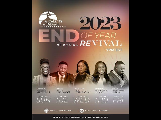 2023 A Call To Be Different Revival - Eld. Charleton Lewis