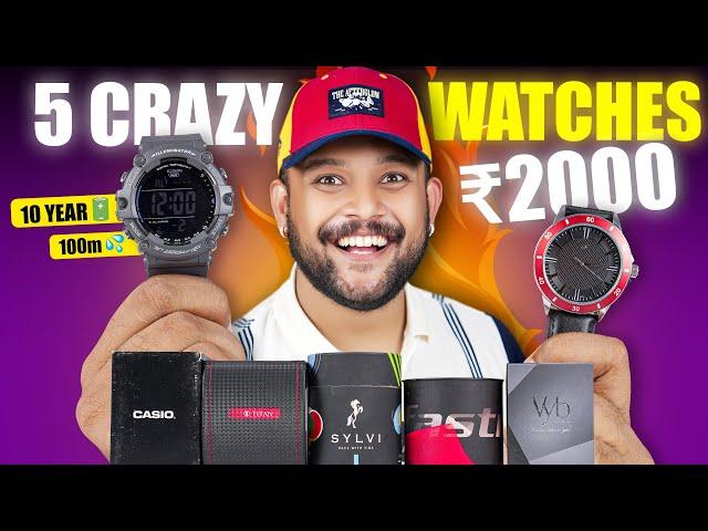 5 Best Watches for Men Under ₹2000 - ₹3000  Casio, Fastrack, Titan, Sylvi Watch Haul | ONE CHANCE