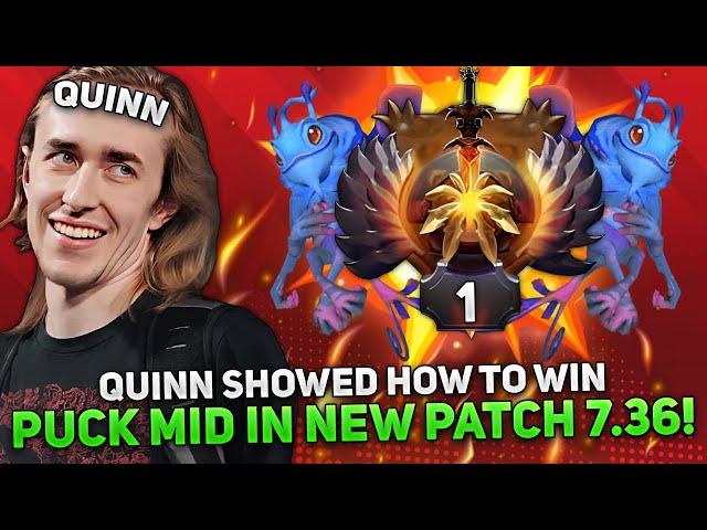 QUINN SHOWED HOW TO WIN on PUCK MID in NEW PATCH 7.36!