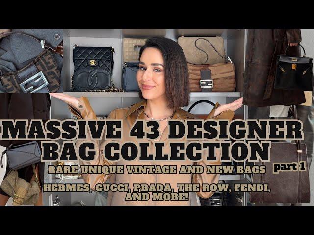 ENTIRE DESIGNER HANDBAG COLLECTION PART 1 | VINTAGE AND NEW | HERMES | THE ROW | FENDI | GUCCI &MORE