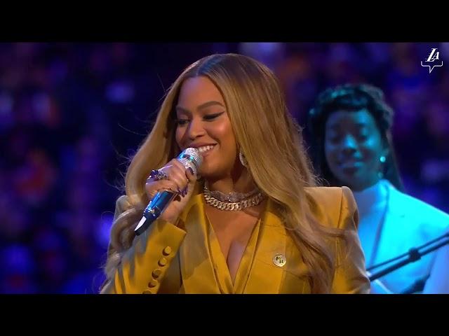 Beyonce Knowles-Carter Performs at A Celebration of Life for Kobe and Gianna Bryant