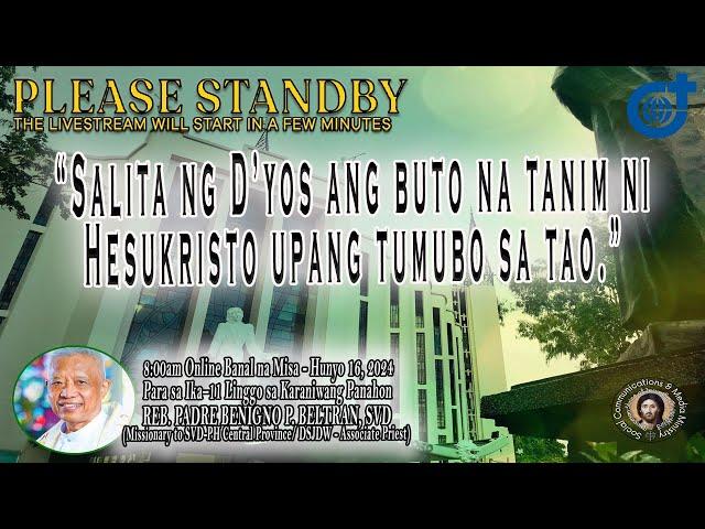 LIVE NOW: HOLY MASS 8:00am | Pagdiriwang ng Banal na Misa sa Dambana ni Hesus, ika-16 ng Hunyo 2024