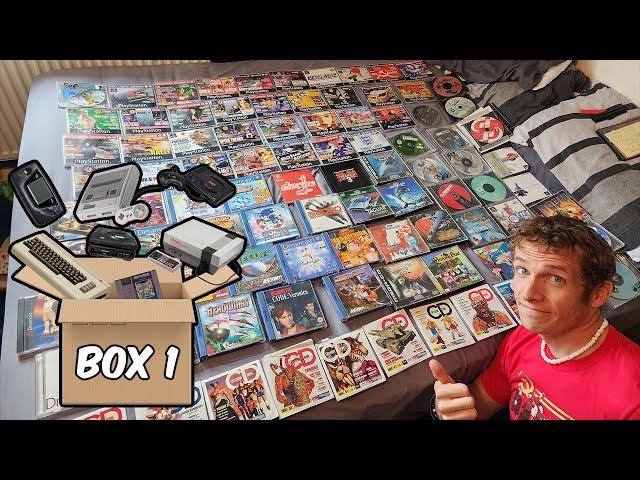 Unboxing My Childhood Video Game Collection - BOX 1 ️