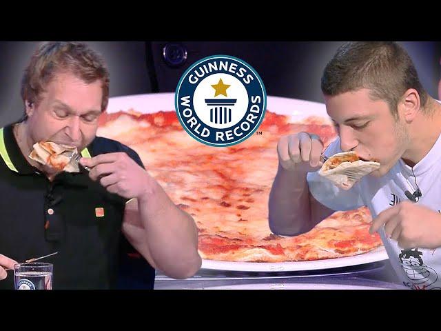 Fastest Time To Eat Pizza  - Guinness World Records