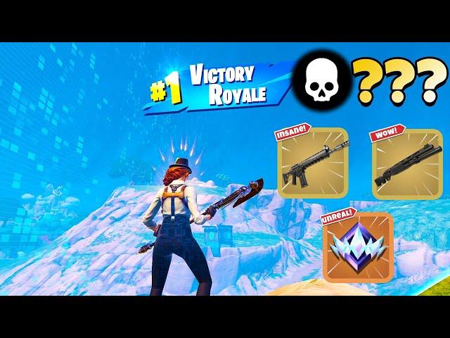 High Elimination Unreal Ranked Solo Zero Build Win Gameplay (Fortnite Chapter 5 Season 3)