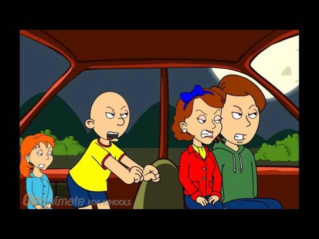 Caillou Misbehaves On A Car Trip Gets Grounded
