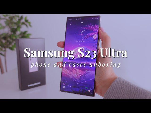 Samsung S23 Ultra Unboxing | Camera, Gaming, Casetify + Smart Wallet Case (Aesthetic)