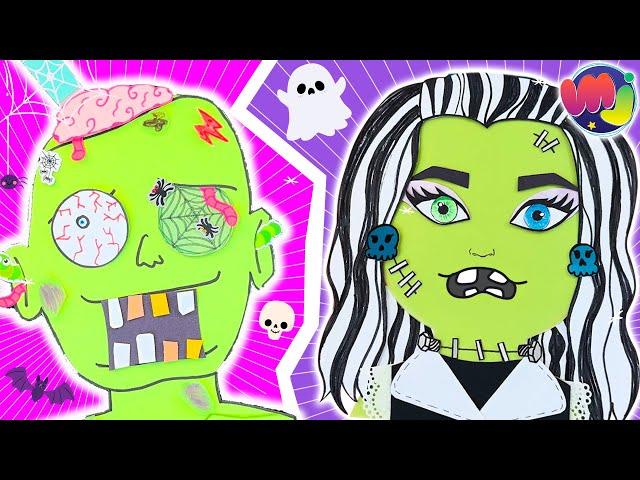  CAMBIOS de LOOK de MONSTER HIGH y ZOMBIE en HALLOWEEN ‍️  