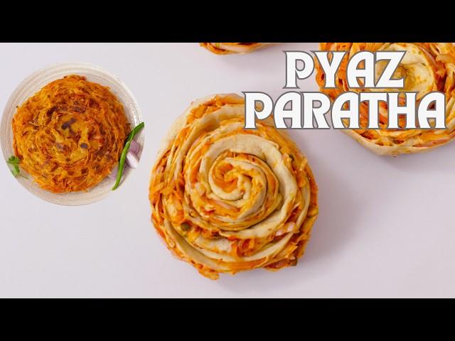 Punjabi Pyaz Paratha | लच्छा मसाला प्याज़ परांठा | Breakfast Lunch | Kunal Kapur Recipe