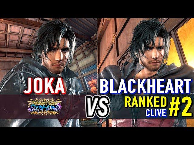 T8  JOKA (Clive) vs BLACKHEART (#2 Ranked Clive)  Tekken 8 High Level Gameplay