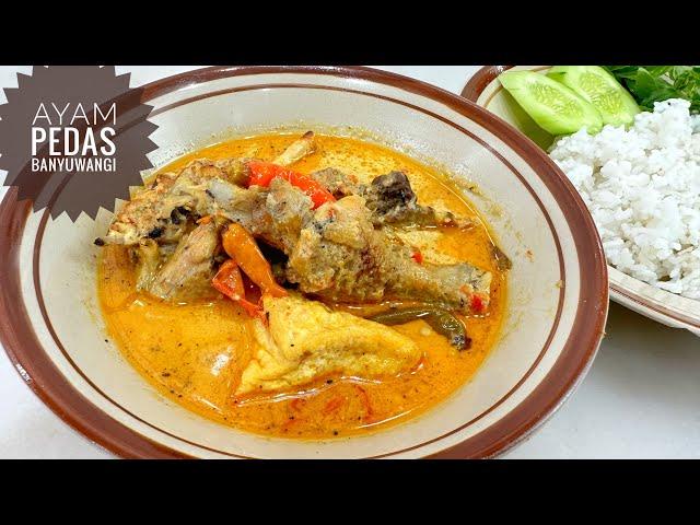 RESEP AYAM PEDAS RANTINEM KHAS BANYUWANGI ~ MASAK BESAR ENAK BANGET