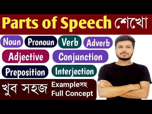 Parts of Speech শেখো খুব সহজে | All Parts of Speech with Examples in English Grammar | in Bengali