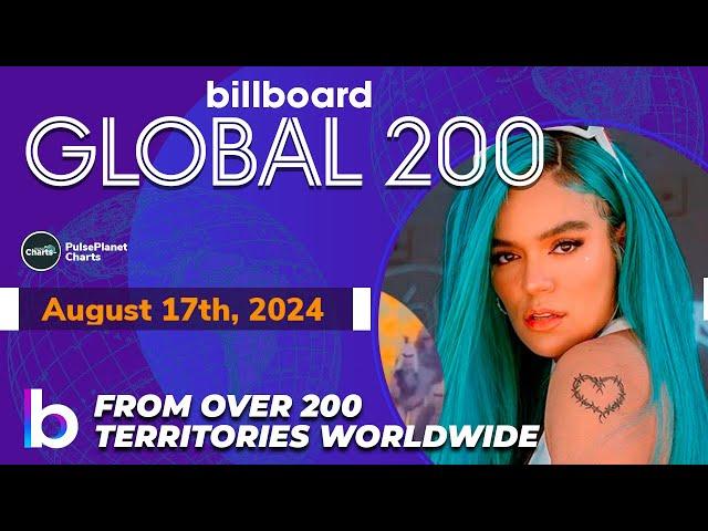 Billboard Global 200 Singles of This Week (August 17th, 2024)