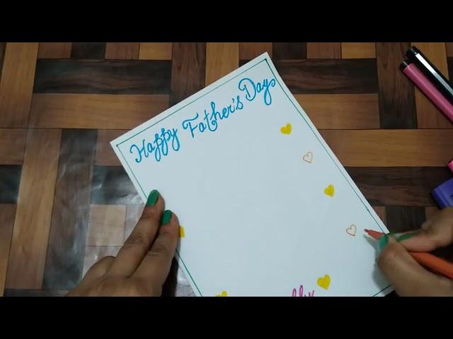 Easy way to make Father's Day Card #easycardmaking  #fathersdaycardhandmade #fathersdaycardmaking