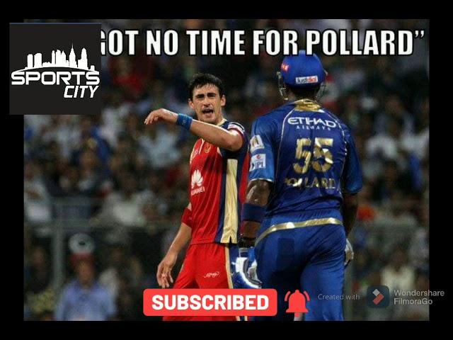 Mitchell Starc vs Kevin Pollard Fight in IPL// Big fight in Cricket history// DS SPORTS CITY