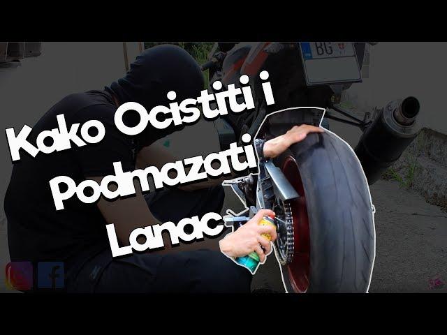 Kako Ocistiti i Podmazati Lanac na Motoru - Srpski MotoVlog 2017 - ShoneSan