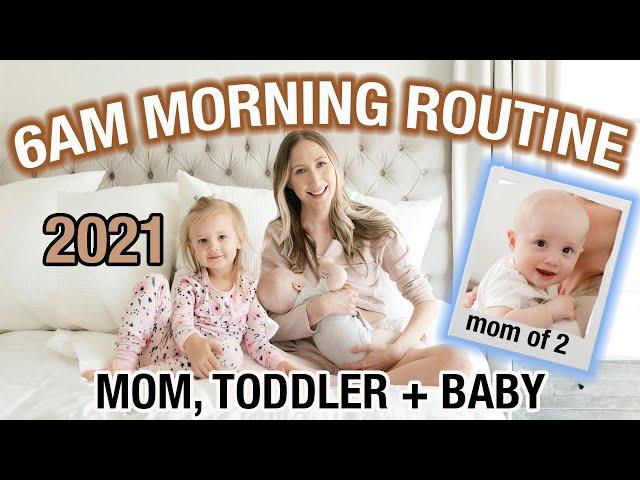 6AM MOM MORNING ROUTINE 2021: Mom of 2 kids 2 and under!