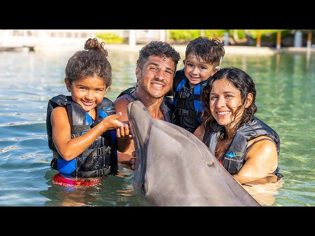 Our Kids Swim with Dolphins for the First Time!!!