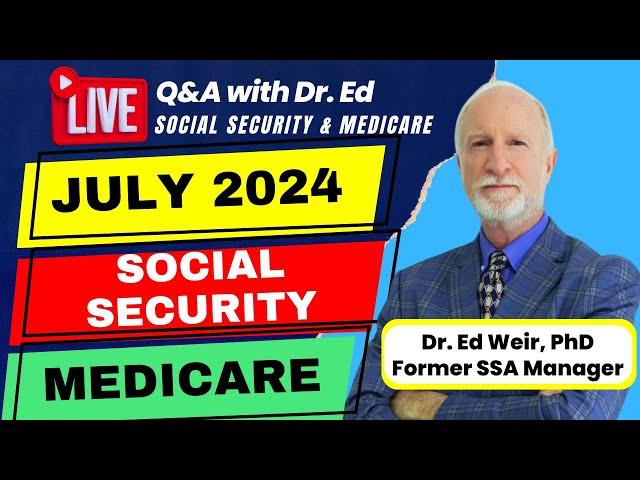 Dr. Ed Weir, PhD, Former Social Security Manager is live!