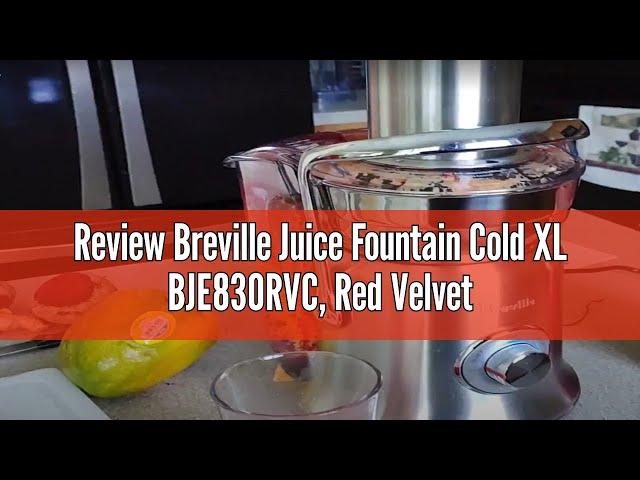 Review Breville Juice Fountain Cold XL BJE830RVC, Red Velvet Cake