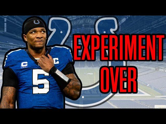 The Anthony Richardson Experiment is OVER!!! (Anthony Richardson Has Been GARBAGE!!!)