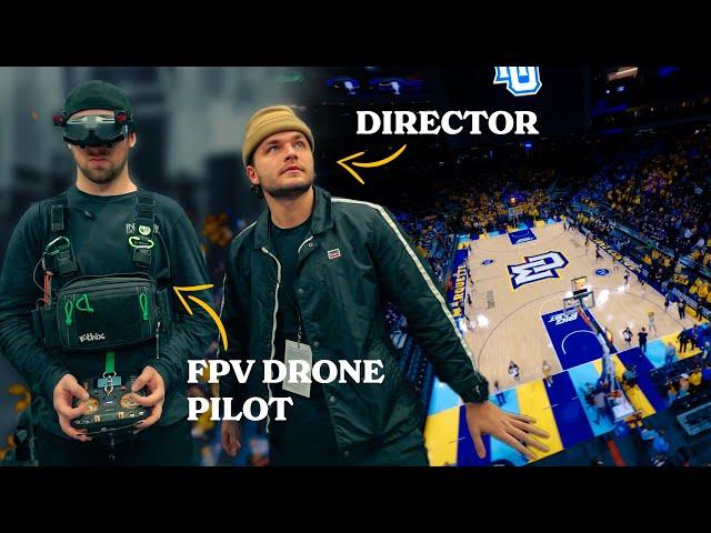 Directing a Drone Only Film for Marquette Basketball