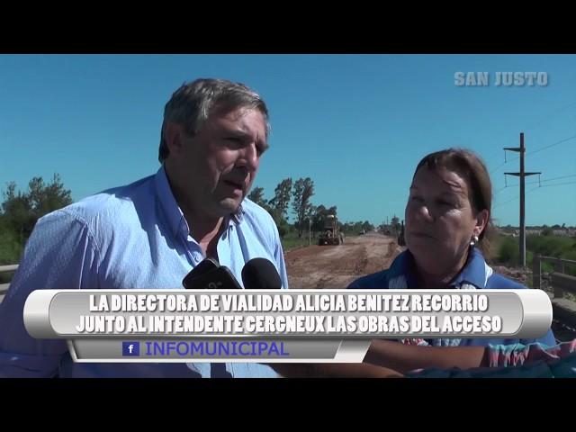 ALICIA BENITEZ RECORRIO OBRA DE ACCESO A SAN JUSTO