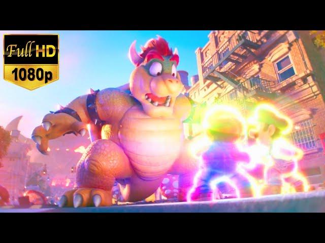 The Super Mario bros. movie (2023) - Mario & luigi vs Bowser Final battle scene [HD 1080p]